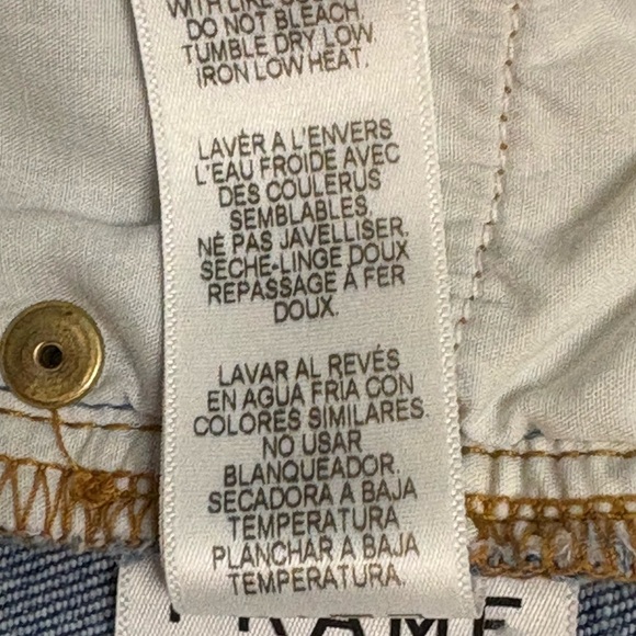 FRAME Le Garcon Mid Rise Relaxed Straight Leg Released Raw Hem Blue Jean Size 31 - Picture 10 of 13